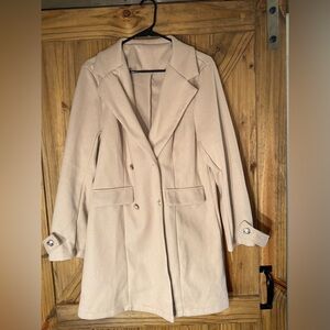 SHEIN Classic Beige Trench Coat